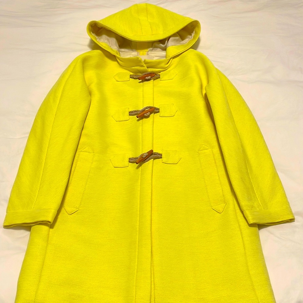 NWOT J.Crew Collection basket-weave toggle coat. 00 Retail: $595.